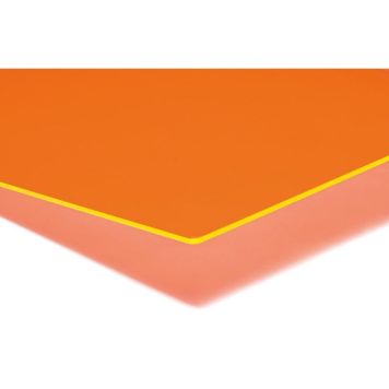 Plexigler 1000x750x3 mm Rias appelsínugult