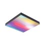 Loftljós Velora Rainbow RGBW Paulmann svart 29,5x29,5cm dimm