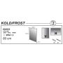 Spegill 60x80cm LED Allibert Kold-Frost Ferhyrndur