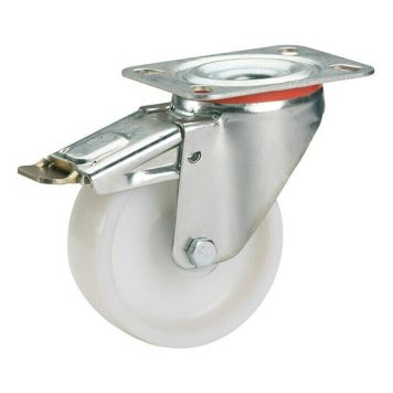 Snúningshjól með bremsu 125x157mm 220kg