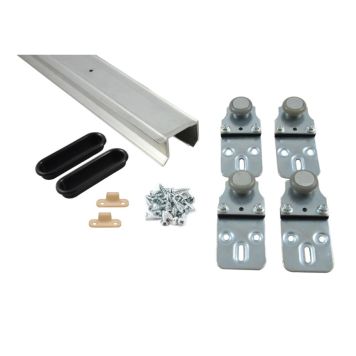 Rennihurðabraut 1500 mm hámark 28kg  blá sería