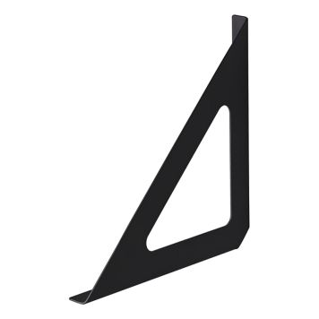 Veggfesting fyrir hillu 190x190mm Dolle Tri svört