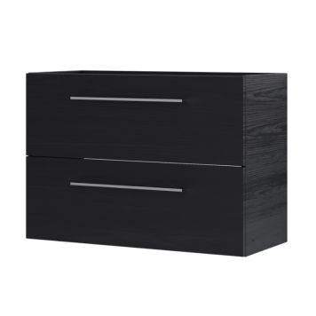 Handlaugarskápur 79x35cm Camargue Svanholm svart tré