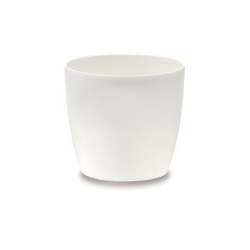 Blómapottur Brussels Diamond Round Ø16cm hvítur