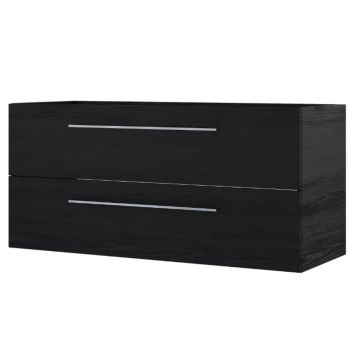 Handlaugarskápur 119x45cm Camargue svart tré