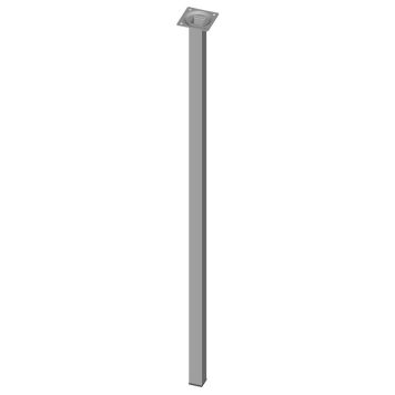 Borðfótur 25x25x800 mm Element-System grár