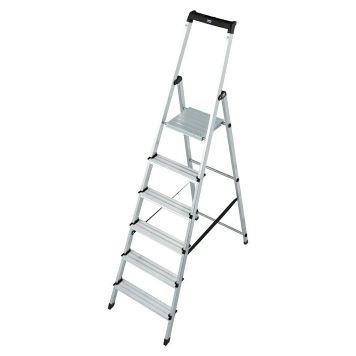 Áltrappa 6 þrep með vinnuborði Krause 2m