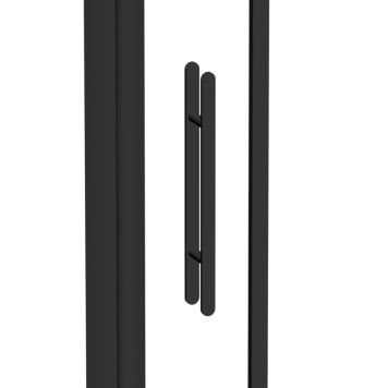 Prófílsett fyrir sturtuhurð Camargue 198cm svart