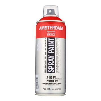Akrýlsprey 400ml Amsterdam Pyrrole Red