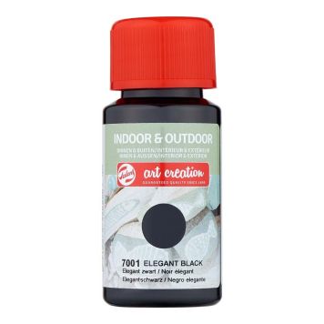 Föndurmálning inni og úti 50ml Elegant Black
