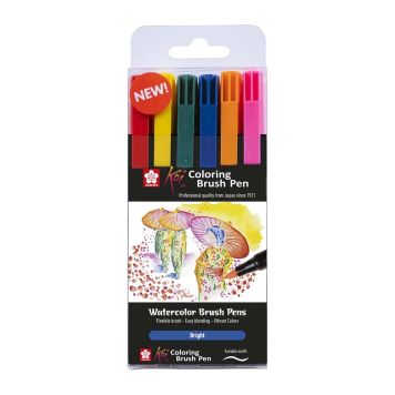 Pensilpenna sett Sakura Koi Bright 6 litir