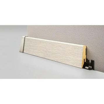 Gólflisti MDF 40x19x2600 mm Logoclic hvít eik