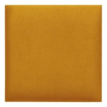 Veggpúði fyrir rúmgafl velvet 41 30x30 leir/gulur