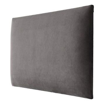 Veggpúði fyrir rúmgafl velvet 91 30x60 grár