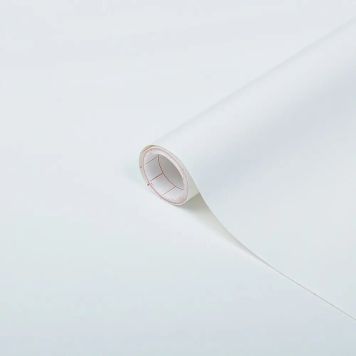 Filma uni matt, 90cmx2.1m hvít