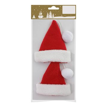 Jólasveinahúfur 2 stk 11 cm