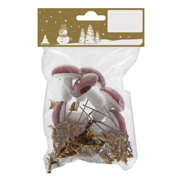 Sveppir 3,5 cm 6 stk bleikir