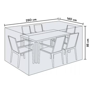 Yfirbreiðsla Sensum 250x140x85cm