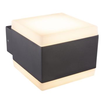 Útiveggljós LED 11,4W Globo Slice IP44 9cm dökkgrátt