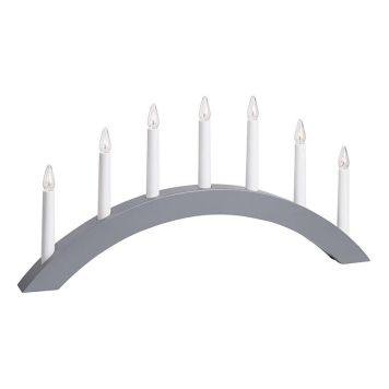 Aðventuljós 7 ljós Atle grátt