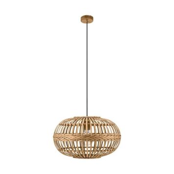 Loftljós Amsfield, E27, 60W frá Eglo, þv.38 cm, brúnt/tré