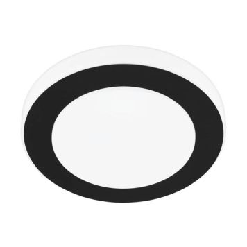 Kúpull LED Carpi IP44 3,6W Ø30cm svartur