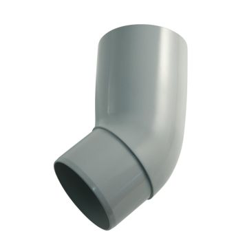 Hné fyrir niðurfall Ø75mm 45° grátt