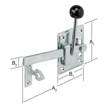 Renniloka 100x165mm Vormann galv.