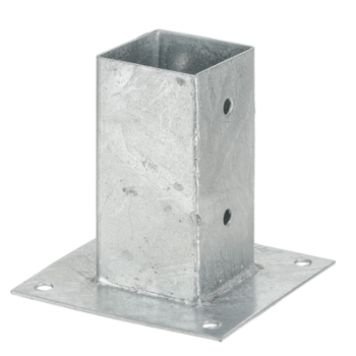 Staurafesting með platta 71x150x150mm Vormann galv.