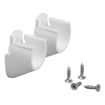 Endafesting fyrir Elfa fataslá hvít 2stk