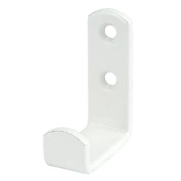Veggkrókur 65x87x17x35mm Vormann hvítur