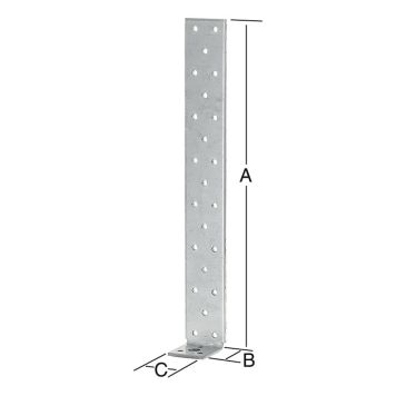 Vinkill 200x40x4mm Vormann galv.