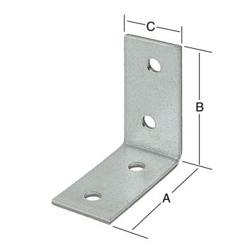 Vinkill 40x40x20mm 40stk Vormann galv.
