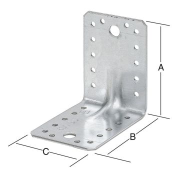 Vinkill styrktur 105x105x90mm Vormann galv.