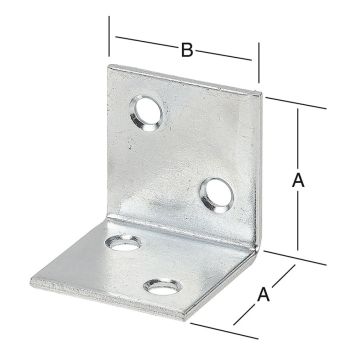 Vinkill 30x30mm 12stk Vormann galv.