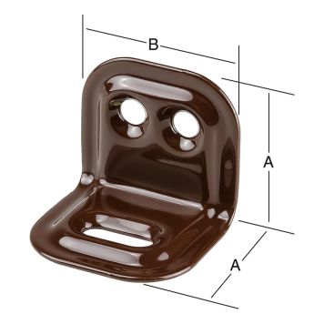 Vinkill 25x30mm Vormann 3F brúnn