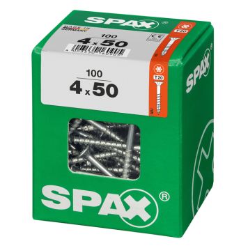 Tréskrúfur TX20 Ø4x50 mm 100 stk Spax wirox