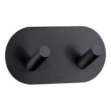 Snagi tvöfaldur Beslagsboden matt svartur