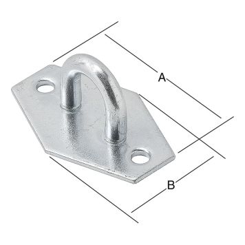 Hespu blik 28x40mm Vormann galv.