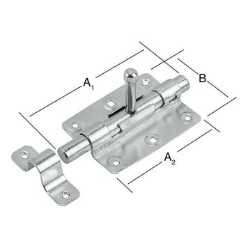 Renniloka 135/100x70mm Vormann galv.