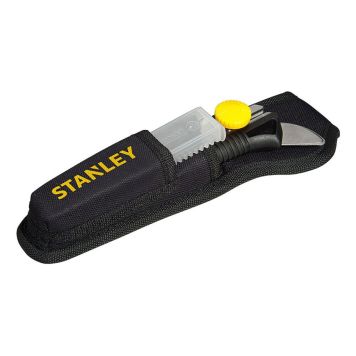Dúkahnífur 18mm m/10 blöðum og hulstri Stanley