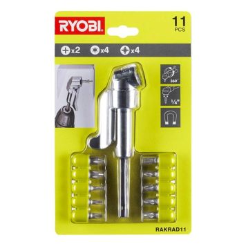 Vinkildrif fyrir skrúfbita 1/4 HEX Ryobi RAKRAD11