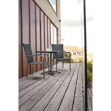 Kaffisett garðborð 70x70cm og 2 stólar Anna