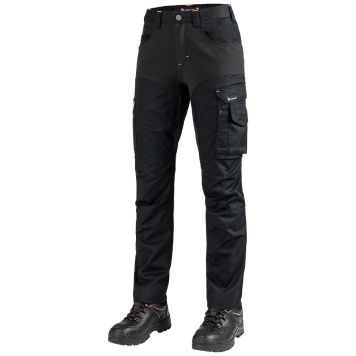 Vinnubuxur konur str. 44 svartar 1091PB-W