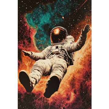 Hljóðvistarmynd geimfari 2 1220x1800x20 mm InEx