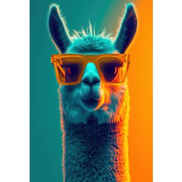 Hljóðvistarmynd lamadýr 1220x1800x20 mm InEx