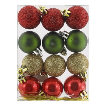 Jólakúlur Ø3 cm 12 stk