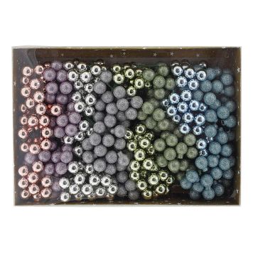 Jólaber í mismunandi litum 12stk 2cm Geroma