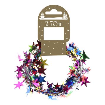 Stjörnulengja 270 cm marglituð