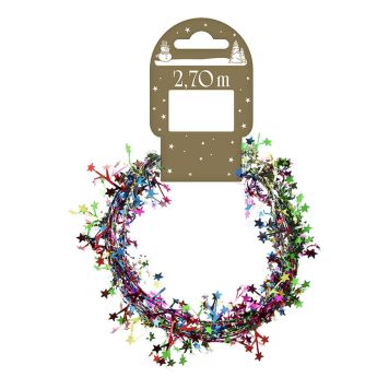 Stjörnulengja 270 cm marglituð